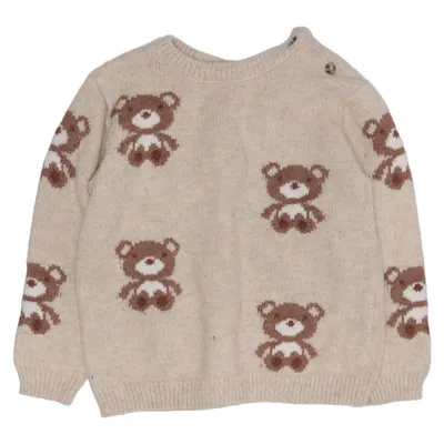 Sweater (Beige, Brown) from Dopo Dopo Baby Cotton, Polyamide, Polyester