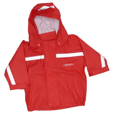 Veste imperméable (Rouge) de BMS Polyester, Polyuréthane