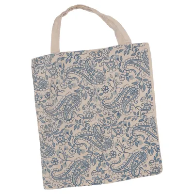 Tygpåse (Beige, Blå) från NKD Bomull