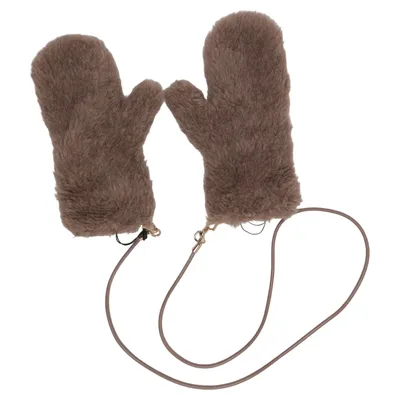 Mittens (Brown) from MaxMara Alpaca wool, Cashmere, Silk
