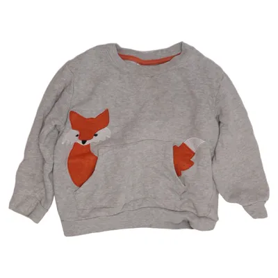 Sweatshirt (Gray, Orange) from Pusblu Cotton