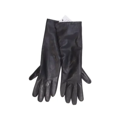 Gants (Noir) de Hallhuber Cachemire, Cuir