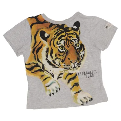 T-shirt (Gray, Multicolored) from Nathalie Lété x H&M Cotton