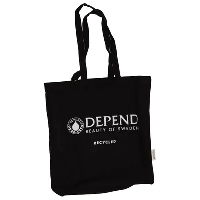 Sac en toile (Noir) de Depend Coton recyclé