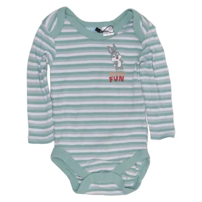 Body (Vert, Blanc) de Baby Looney Tunes Coton