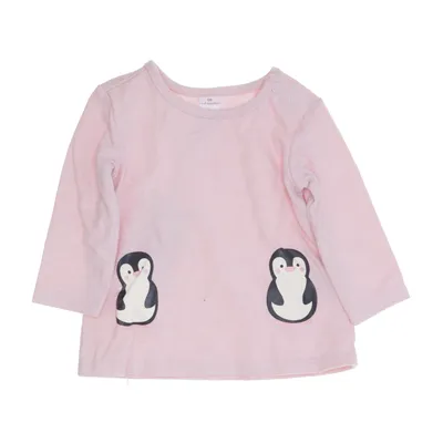 T-shirt à manches longues (Rose) de Dopo Dopo Coton, Polyester