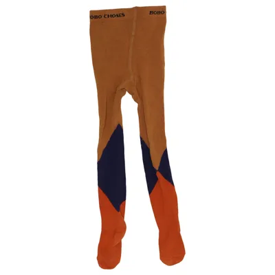 Tights (Brown, Blue, Orange) from Bobo Choses Cotton, Elastane, Polyamide
