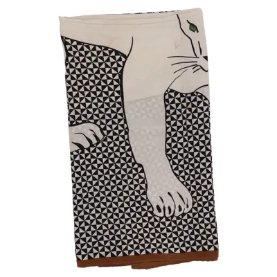 Handkerchief (Black, White, Brown) from Louis Féraud
