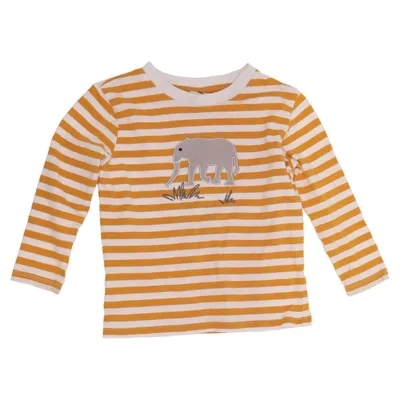 Långärmad t-shirt (Gul, Vit) från Alana Bomull