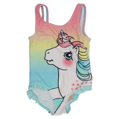 Maillot de bain une pièce (Bleu, Rose, Jaune, Multicolore) de My Little Pony Élasthane, Polyamide