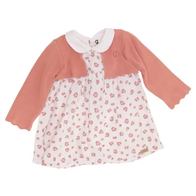 Dress (White, Pink) from Mayoral Newborn Cotton