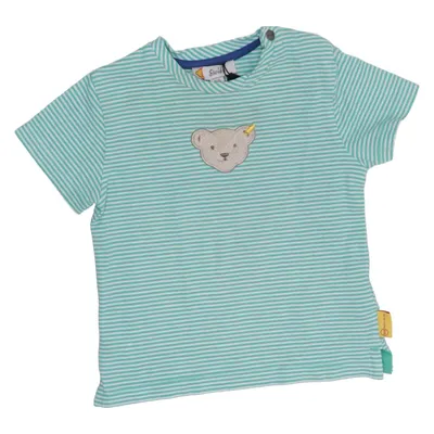 T-shirt (Green, White) from Steiff Cotton, Elastane