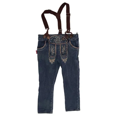 Pantalon en cuir traditionnel (Bleu) de Mogo Coton