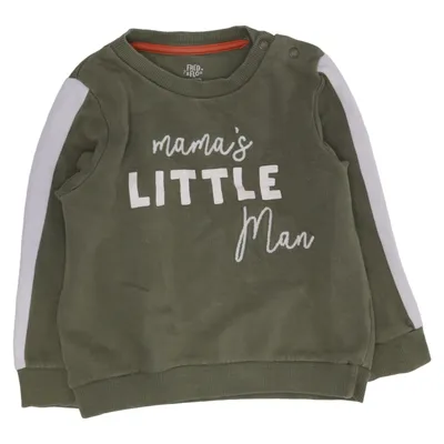 Sweatshirt (Green, White) from Fred & Flo