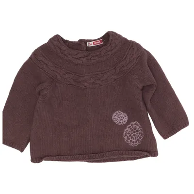 Pull-over (Marron) de DP Am Angora, Coton, Polyamide