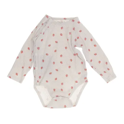 Body (Vit, Röd) från Hust and Claire Elastan, Ekologisk bomull, Polyuretan