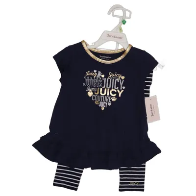 Sæt (Blå, Hvid) fra Juicy Couture Bomuld, Elastan, Polyester