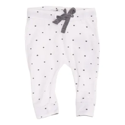 Joggingbroek (Wit, Zwart) van Noppies Baby Elastaan, Organisch katoen