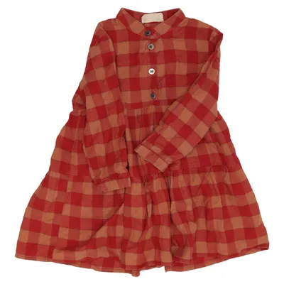 Jurk (Rood, Bruin) van Maan Acryl, Katoen, Polyester, Wol
