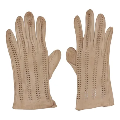 Lederhandschuhe (Beige)