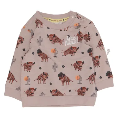 Sweatshirt (Beige, Multicolored) from Feetje Elastane, Organic cotton