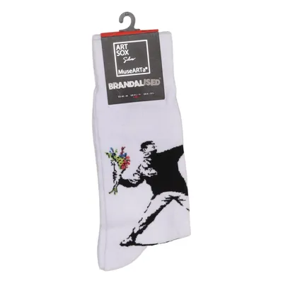 Chaussettes (Blanc, Multicolore) de Brandalised Coton, Élasthane, Polyamide