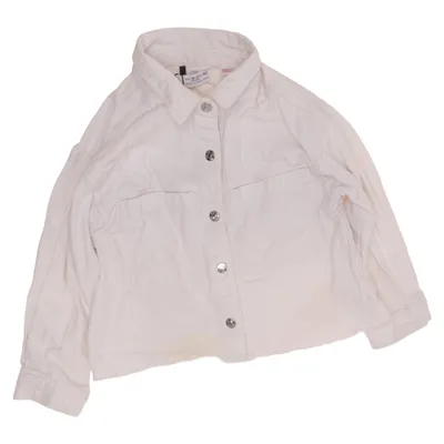 Denim jacket (White) from Zara Cotton