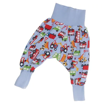 Harem pants (Blue, Multicolored) from Blond Cotton, Elastane