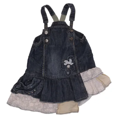 Tuinjurk (Blauw, Wit) van Colette Katoen