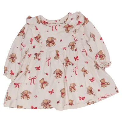 Dress (White, Multicolored) from Next Baby Cotton