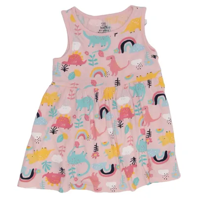 Dress (Pink, Multicolored) from F&F Cotton, Elastane
