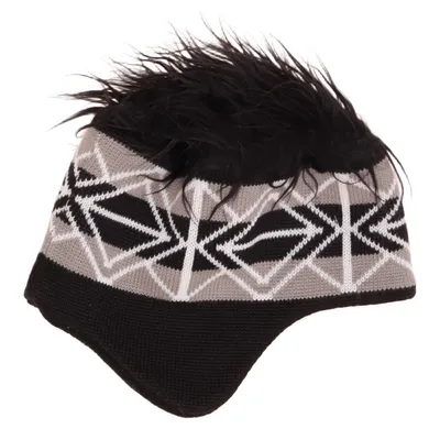 Trapperhatt (Svart, Grå, Vit) från Eisbär Akryl, Polyester, Ull