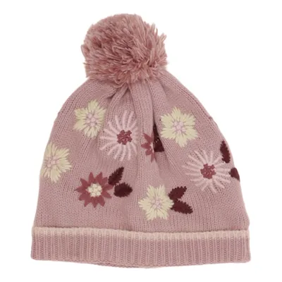 Bobble hat (Pink, Multicolored) from Pusblu Acrylic, Polyester