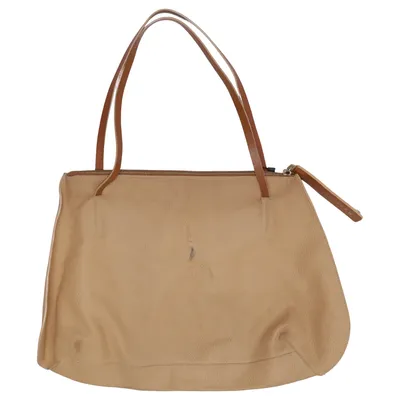Handbag (Beige, Brown) from Mazzini