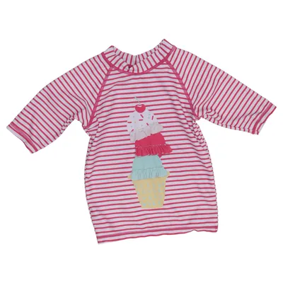 T-shirt de natation (Blanc, Rose, Multicolore) de Pusblu Élasthane, Polyester