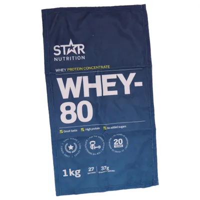 Towel (Blue, White) from Star Nutrition Cotton, Polyester