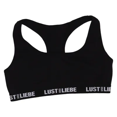 Sport-BH (Schwarz) von Lust Und Liebe Elasthan, Bio-Baumwolle