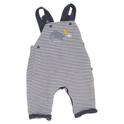 Latzhose (Blau, Weiß) von Obaïbi Baumwolle, Polyester