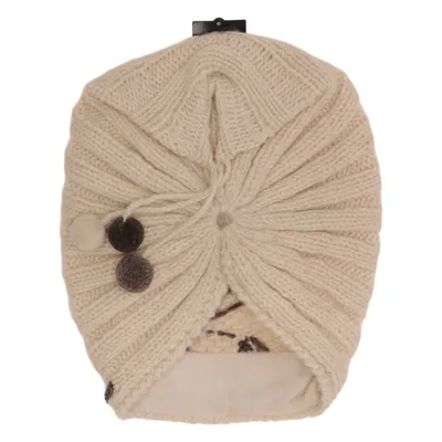 Turban (Beige) från Moshiki Polyester, Ull