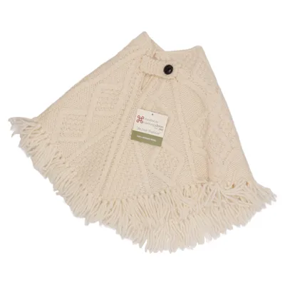 Poncho (Baby Poncho) von Carraig Donn Merinowolle