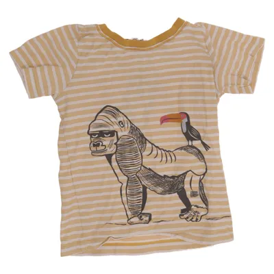 T-shirt (Gul, Hvid) fra People Wear Organic Økologisk bomuld