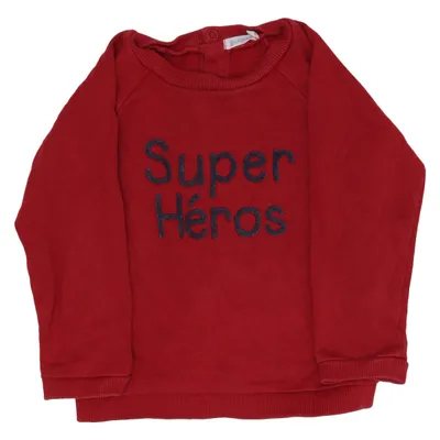 Sweatshirt (Red) from Bout'chou Cotton, Elastane