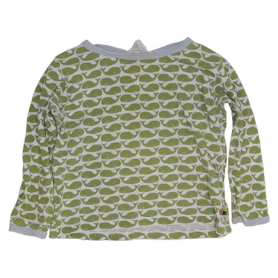 Long sleeve T-shirt (Green, White) from Loud + Proud Organic cotton