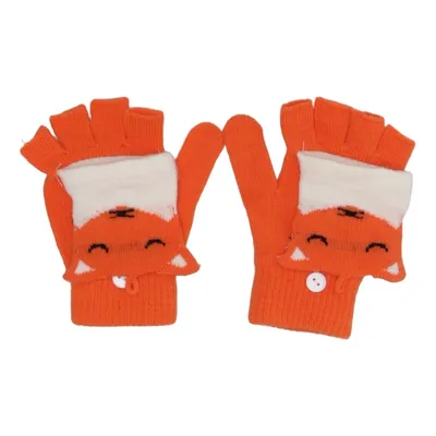 Handskar (Orange, Vit) från Infinity Kids Akryl, Polyamid, Polyester