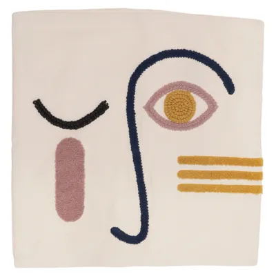 Örngott (Vit, Flerfärgad) från Westwing Akryl, Bomull