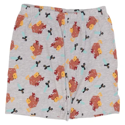 Pajama shorts (Gray, Multicolored) from Minecraft Cotton, Viscose