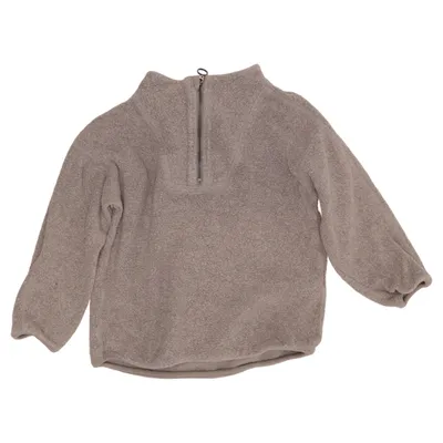 Fleece sweater (Gray) from Hessnatur Cotton