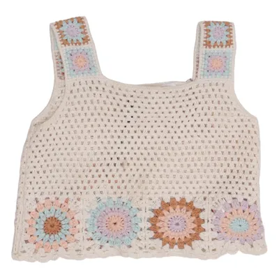Débardeur (Blanc, Multicolore) de Zara Coton, Polyester