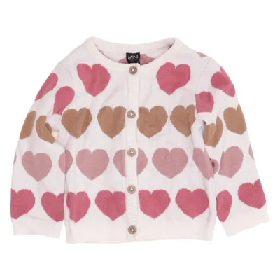 Cardigan (White, Multicolored) from Mini Polyamide, Polyester, Viscose
