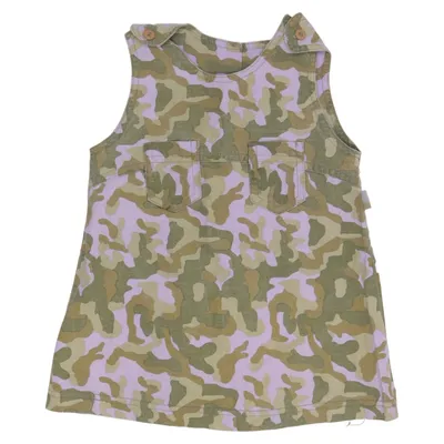 Dungaree dress (Green, Purple) from Berti Cotton